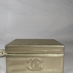 Chanel Platinum Leather Box Bag